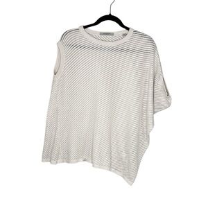ALLSAINTS 100% Cotton Asymmetric Grid Tee size XS